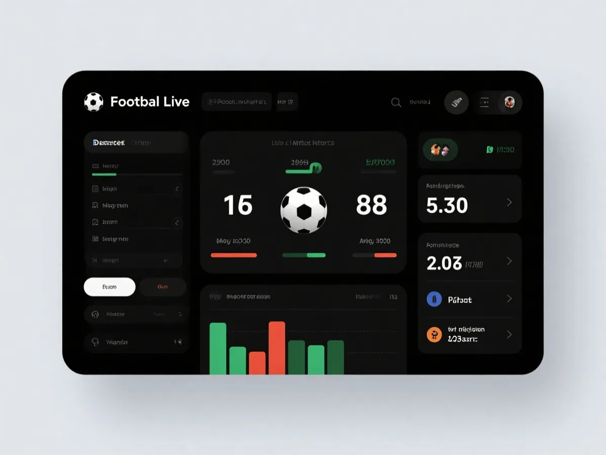 手機即時比分介面示意圖